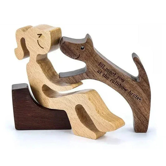 Custom Pet Wood Sculpture – The Love Between You & Your Pet