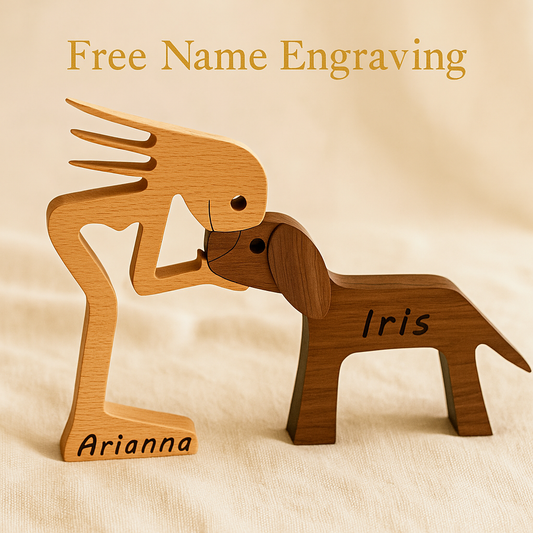 Custom Pet Wood Sculpture – The Love Between You & Your Pet