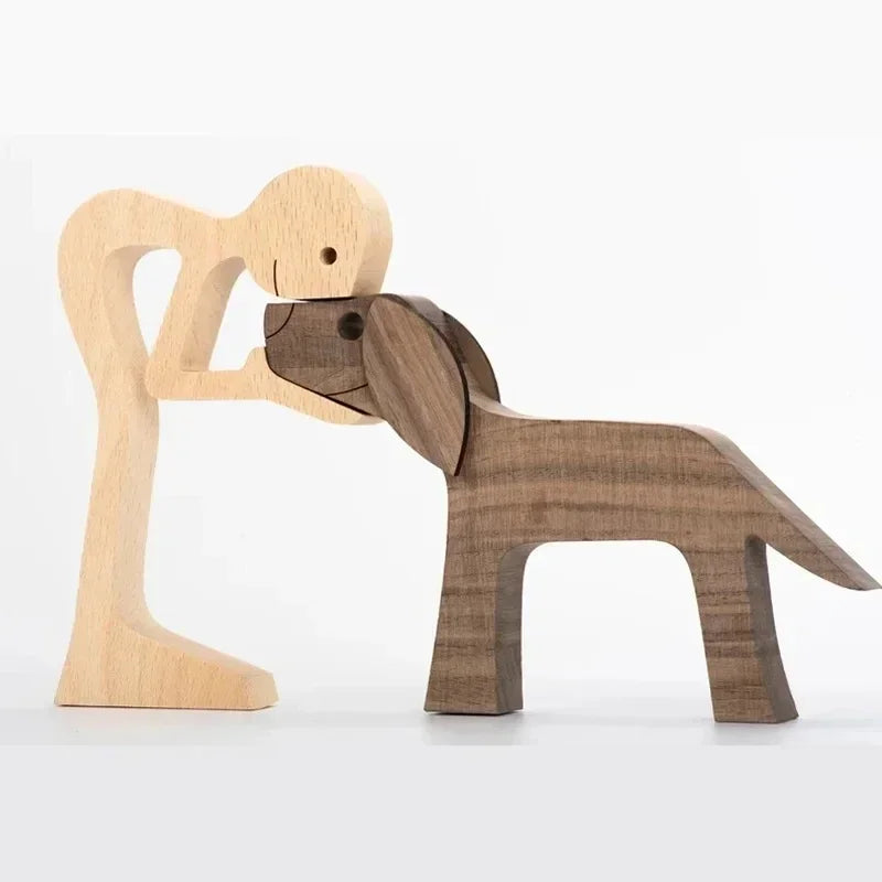 Custom Pet Wood Sculpture – The Love Between You & Your Pet