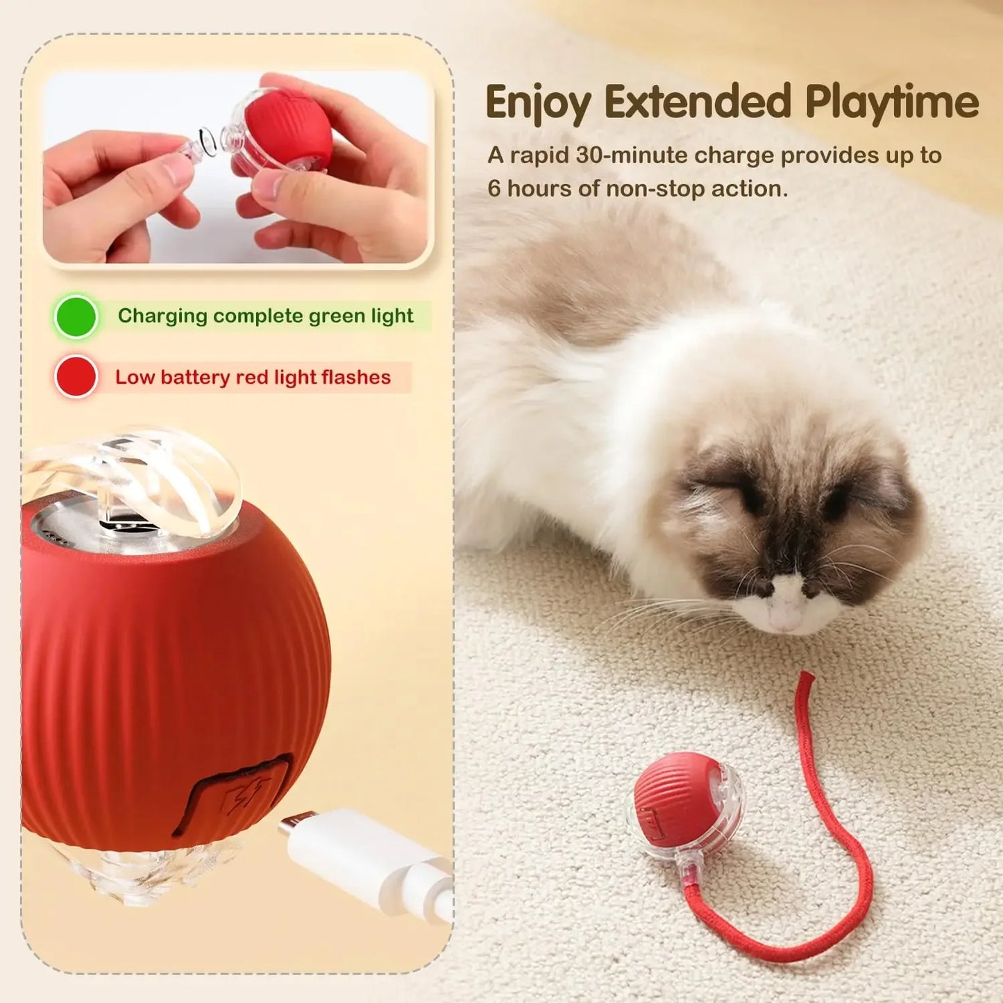 Petamin-C™ Smart & Rechargeable Interactive Ball