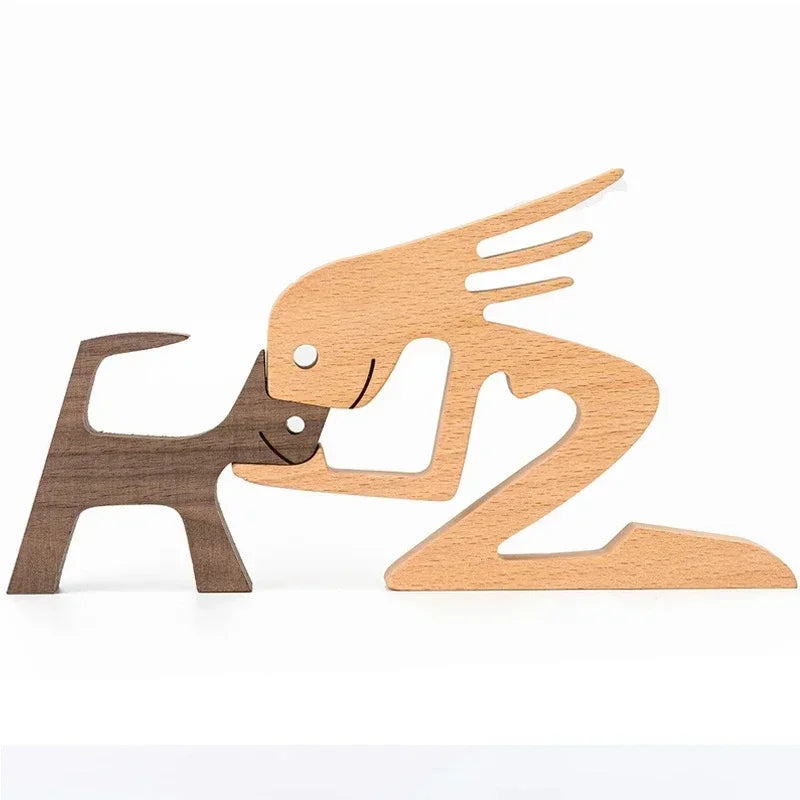 Custom Pet Wood Sculpture – The Love Between You & Your Pet